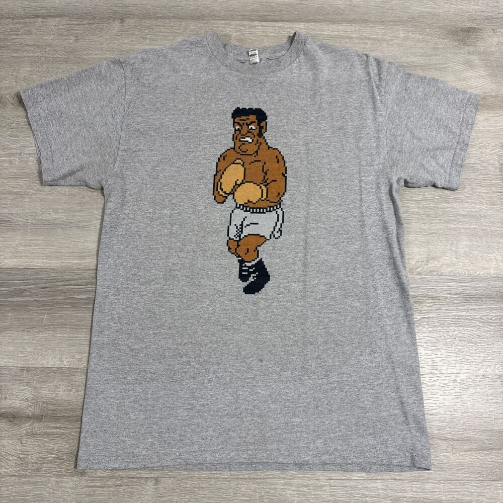 Mr. Sandman Punch-Out Shirt NES 8-Bit Boxing Men’s Medium Gray